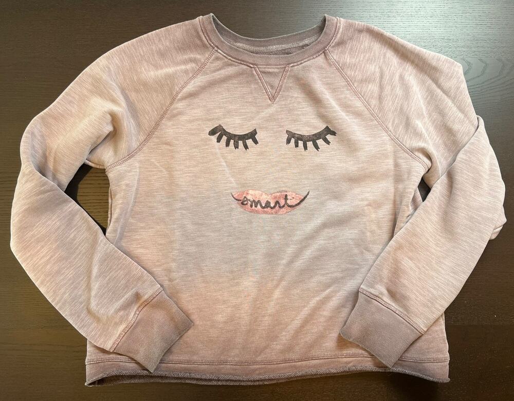 Anthropologie Saturday Sunday Purple Sweatshirt medium girly feminine chic